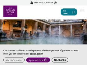 'romanbaths.co.uk' screenshot