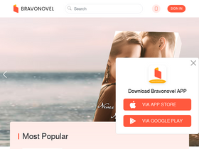 'bravonovel.com' screenshot