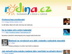 'rodina.cz' screenshot