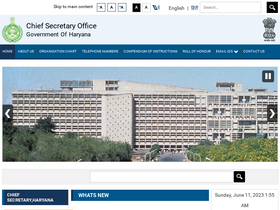 'csharyana.gov.in' screenshot