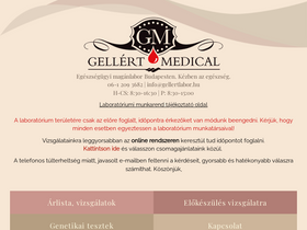 'gellertlabor.hu' screenshot
