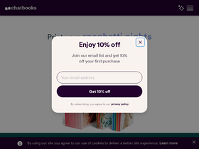 'chatbooks.com' screenshot