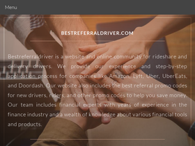 'bestreferraldriver.com' screenshot