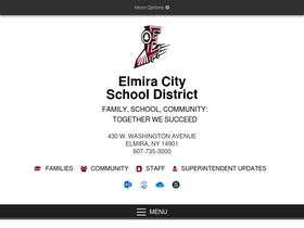 'elmiracityschools.com' screenshot