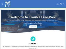 'troublefreepool.com' screenshot