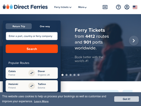 'directferries.com' screenshot
