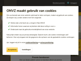 'zorgverzekering.onvz.nl' screenshot