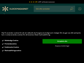 'klockmagasinet.com' screenshot