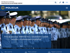 'policija.si' screenshot