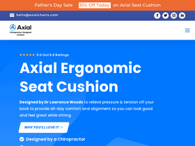 'axialchairs.com' screenshot