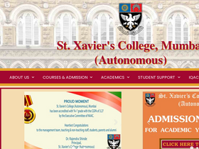 'xaviers.edu' screenshot