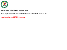 'cersai.org.in' screenshot