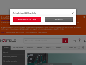'hafele.it' screenshot