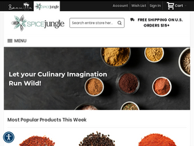 'spicejungle.com' screenshot