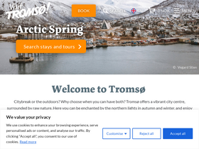 'visittromso.no' screenshot