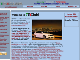 'tdiclub.com' screenshot