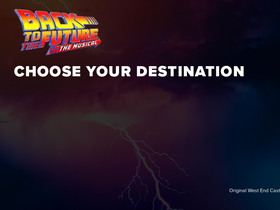'backtothefuturemusical.com' screenshot