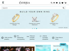 'orra.co.in' screenshot