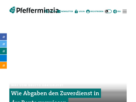 'pfefferminzia.de' screenshot