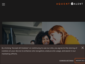 'aquenttalent.com' screenshot