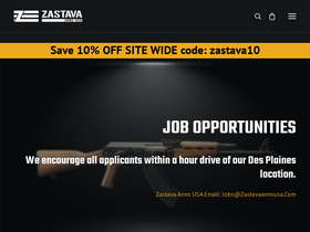 'zastavaarmsusa.com' screenshot