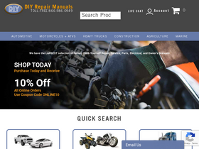 'diyrepairmanuals.com' screenshot