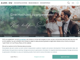 'zankyou.ch' screenshot