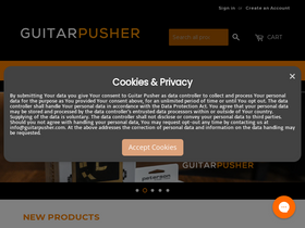 'guitarpusher.com' screenshot