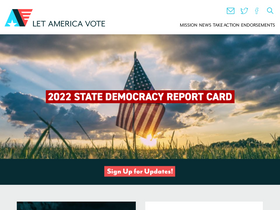 'letamericavote.org' screenshot