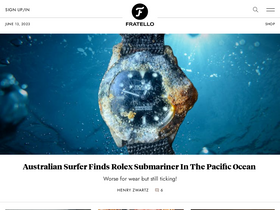 'fratellowatches.com' screenshot
