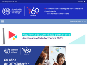 'oitcinterfor.org' screenshot