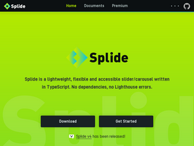 'splidejs.com' screenshot