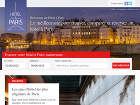 'hotelaparis.com' screenshot