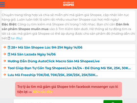 'magiamgiashopee.vn' screenshot