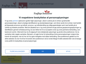 'fagligsenior.dk' screenshot