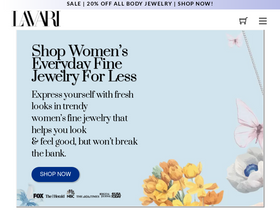 Lavari Jewelers homepage screenshot