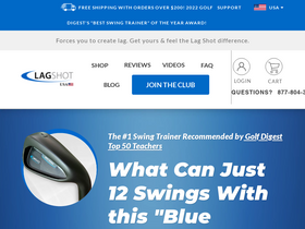 'lagshotgolf.com' screenshot