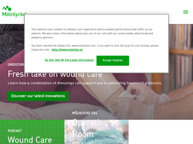 'molnlycke.com' screenshot