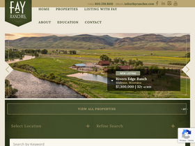 'fayranches.com' screenshot