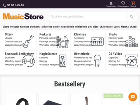 'sklepmuzyczny.pl' screenshot