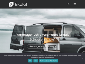 exokit-van.com homepage screenshot