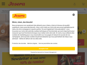 'josera.fr' screenshot