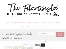 'fitnessista.com' screenshot
