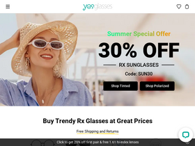 'yesglasses.com' screenshot