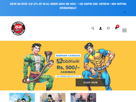 'rajcomics.shop' screenshot