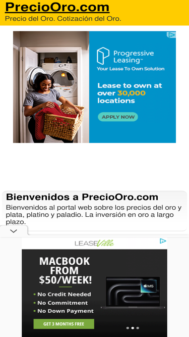 preciooro.com