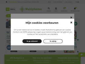 'multipharma.be' screenshot