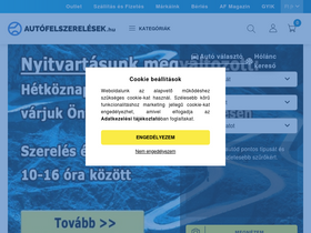 'autofelszerelesek.hu' screenshot
