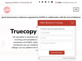 'truecopy.in' screenshot