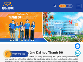'thanhdo.edu.vn' screenshot